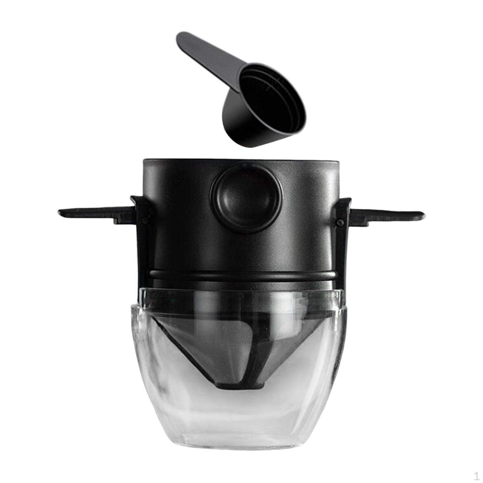 Portable Coffee Filter Set with Stirring Spoons for On-the-Go Brewing