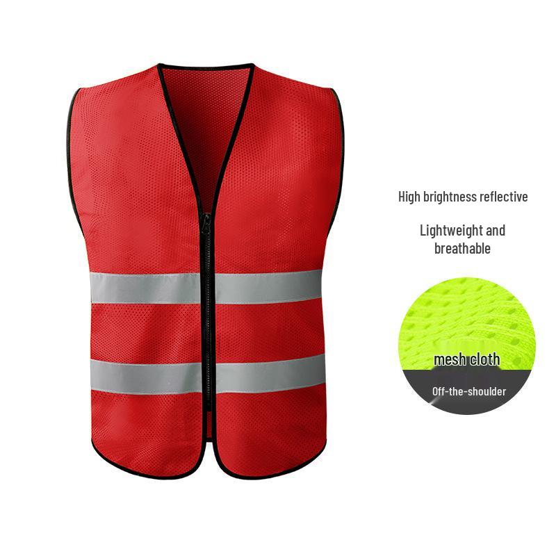 Hersteller-Sicherheitsweste mit mehreren Taschen und Reflektoren für Bau, Reinigung und Transport