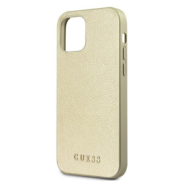 Guess Guhcp12Liglgo Iphone 12 Pro Max 6,7 Złoty/Gold Hardcase Iridescent