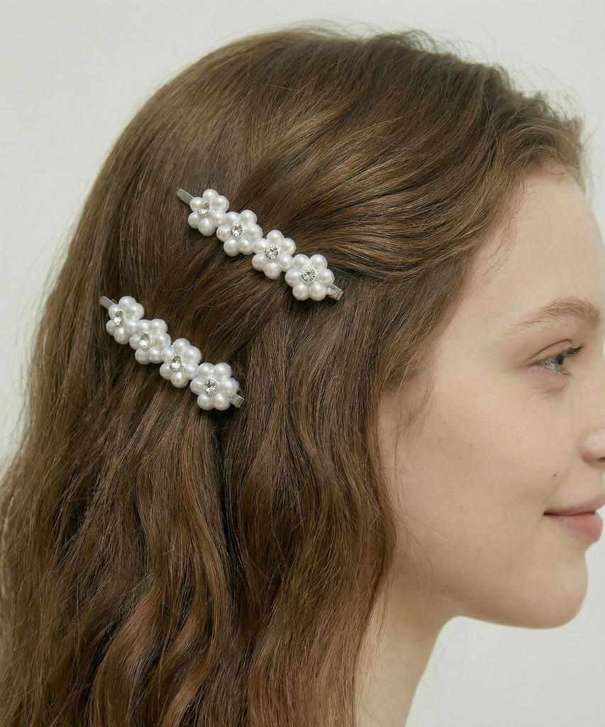 Lilykori Pearl Blossom Hair Pin Set