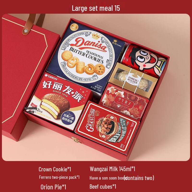 Elegant Wedding Candy Favor Box Set with Biscuits and Sweets