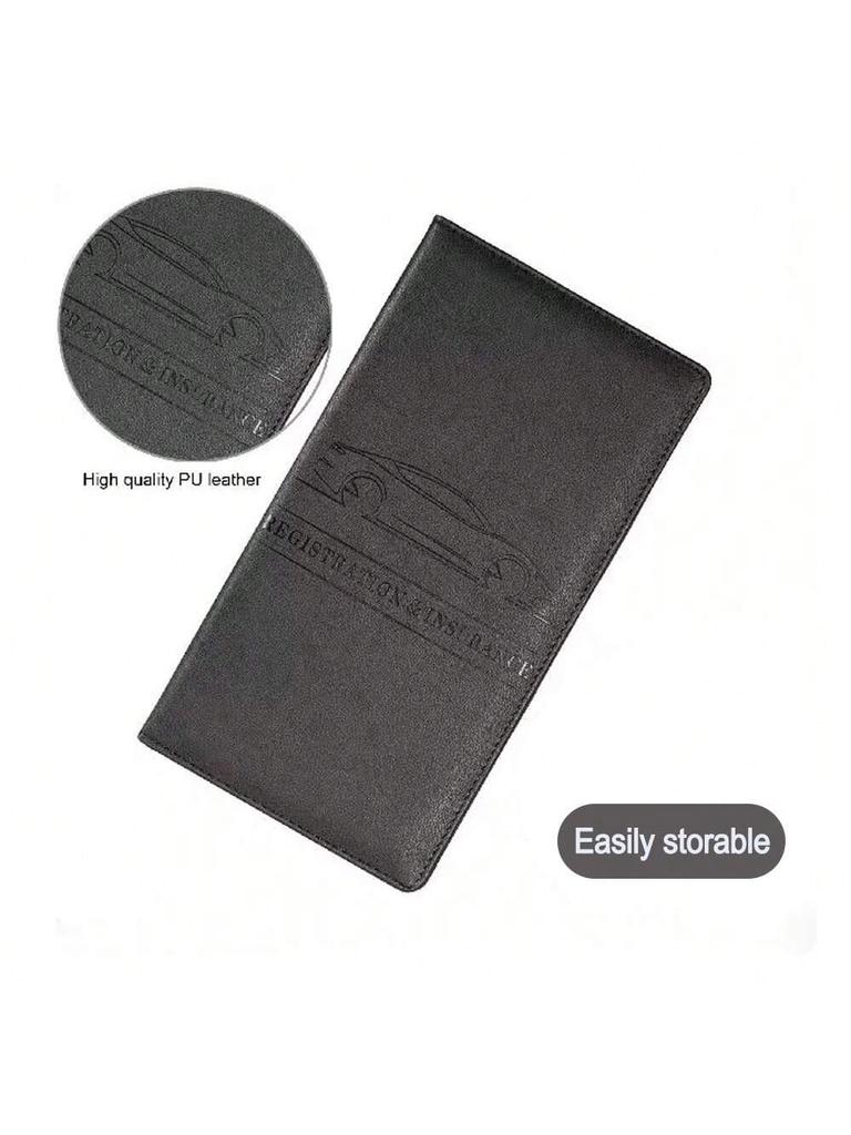 1pc Car Registration and Insurance Card Holder, Car Document Folder for Cards and Documents, Glove Box File Organizer for Easy A