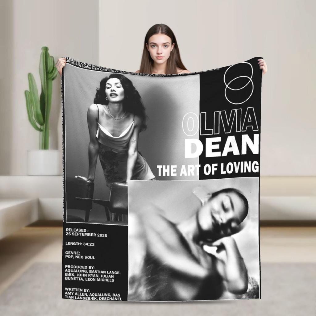Singer Olivia Dean Blanket Multi-size Warm Cozy Fluffy  Throw Blankets for Couch Sofa and Bed