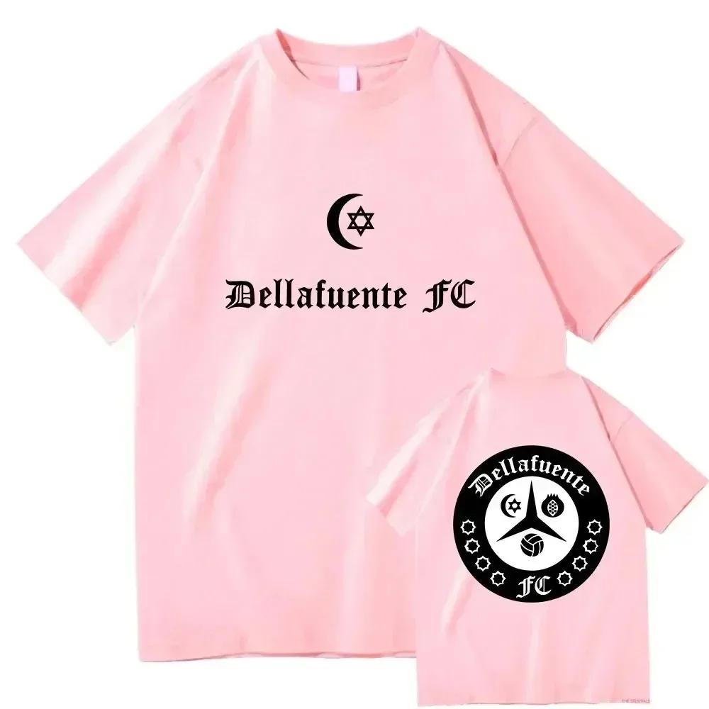 Dellafuente FC Cartoon T Shirt Manga Cotton T-shirt Summer Short Sleeve Sweatshirts Harajuku Fashion Clothes Unisex Sudaderas