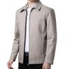 Middle-aged and Elderly Zipper Jacket Simple Loose Lapel Jacket Business Casual Trendy Men's Clothing