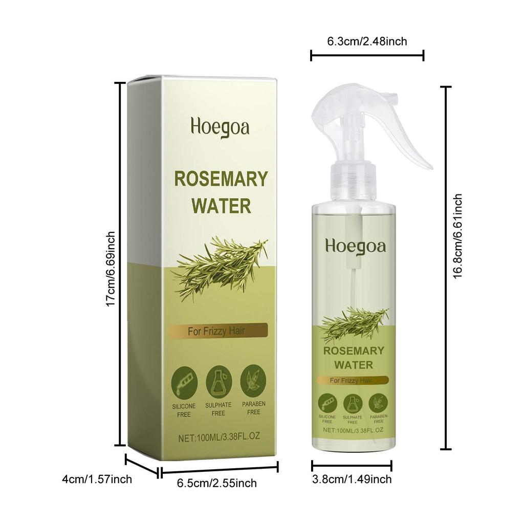 HOEGOA rosemary hair spray nourishes hair, smoothes, leaves fragrance, maintains shiny hair