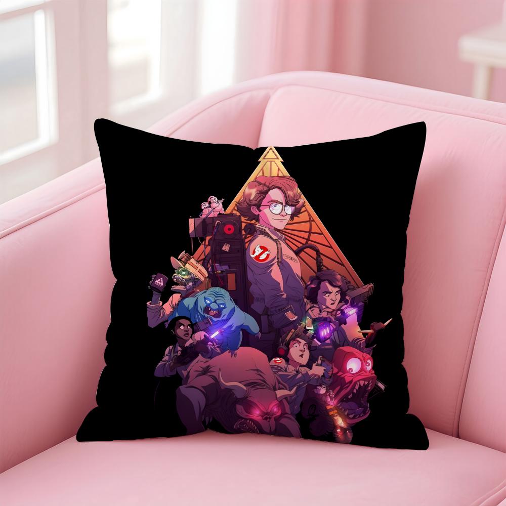GGhostbusters AAfterlife Cartoon Cushion Cover Pillow Case Soft Friendly Fabric Concealed Zipper