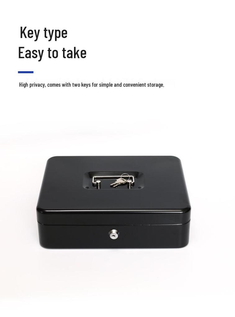 Compact Mini Cash Box for Coins and Valuables