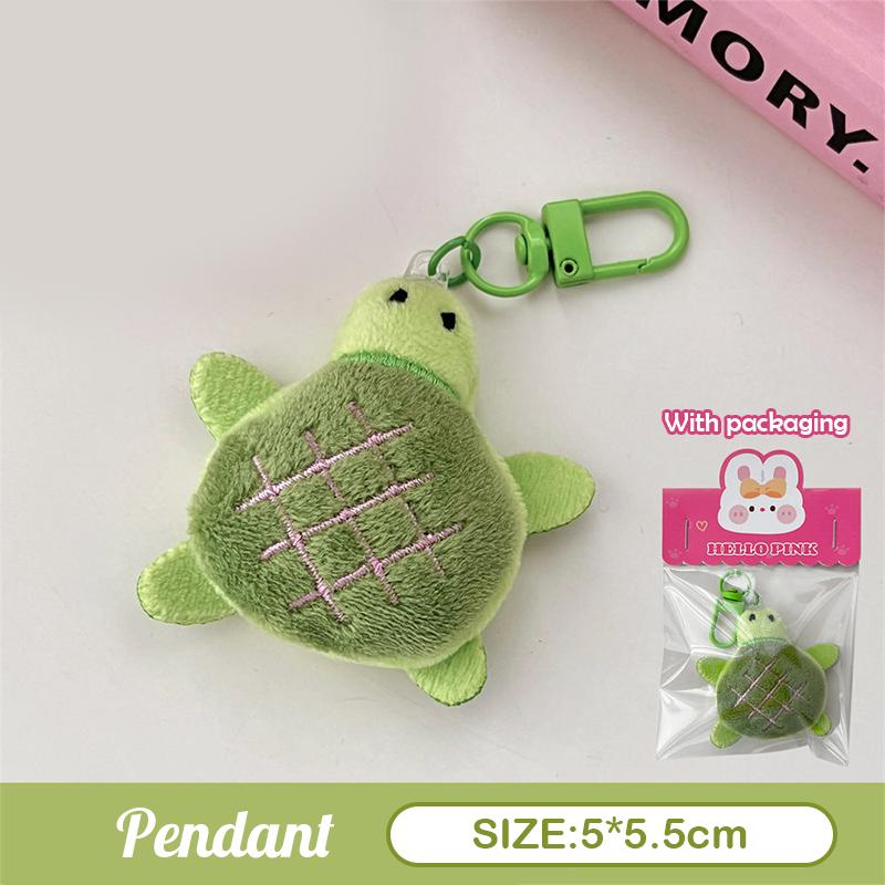 Kawaii Cute Plush Animal Dolls Keychain Brooch Plush Toy For Women Girls Pendant Keyring Backpack Hanging Decoration Accessories