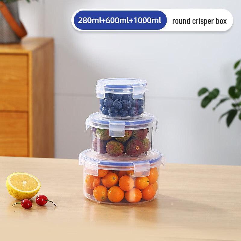 ZISIZ Small Food-Grade Plastic Fresh-Keeping Box