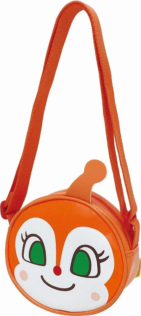 Anpanman Face Shoulder Crossbody Small Item Made in and Bandages with Our Original Set Bag/Pouch, Bag, Case, Japan, Dokin-chan, Logo. 2-Piece