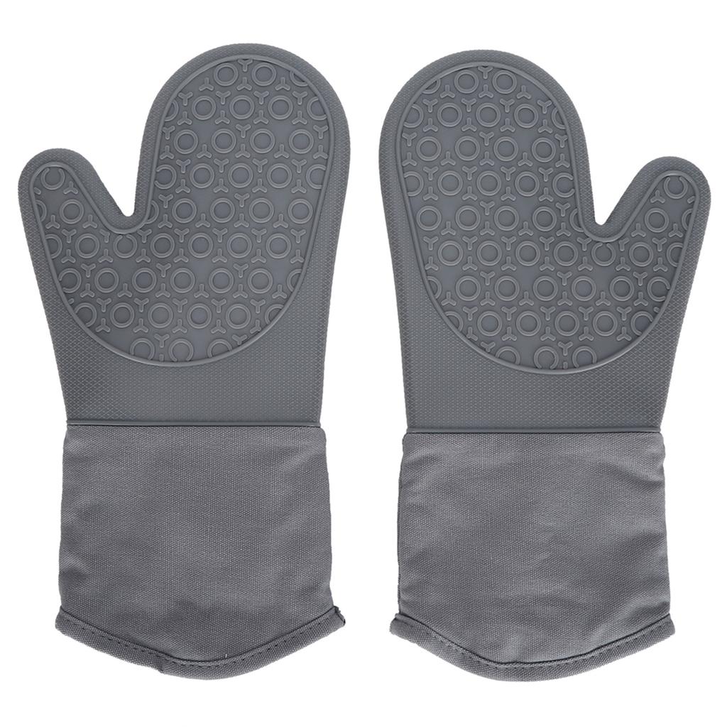 7-teiliges Set Ofen-Hitzeschutzhandschuhe Kochen Fingergriff Isolationsmatte für Küche Outdoor