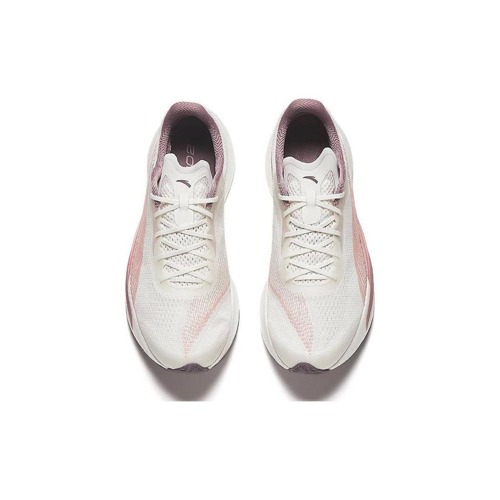 Anta Comfortable Shock Absorbing Durable Low Top Running Shoes Women Sneakers White Purple 122455563-6