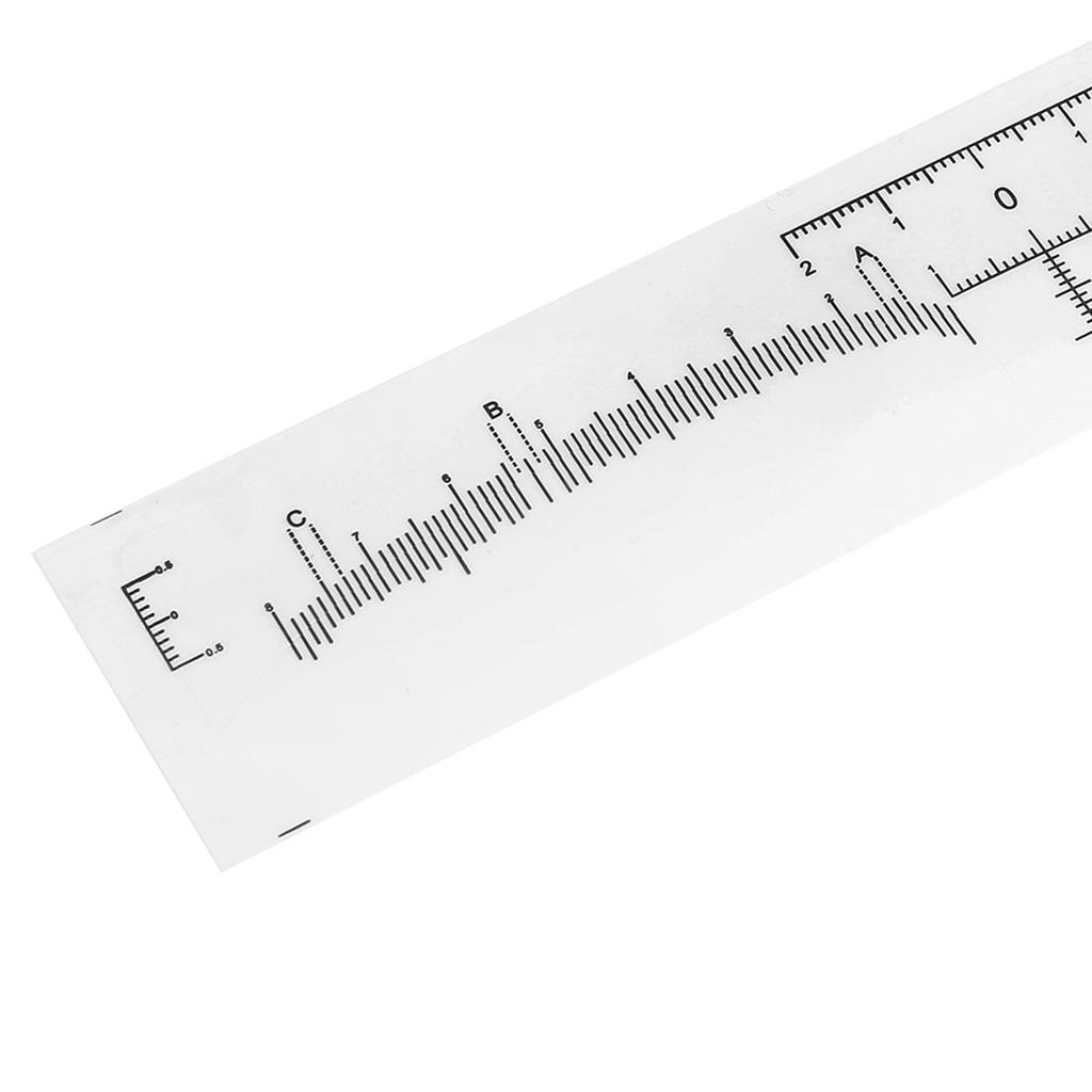 100Pcs Set Disposable Eyebrow Ruler Makeup Microblading Eyebrow Tattoo Stencil Measurement