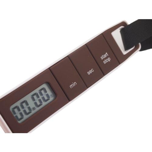 Pearl Metal Vibration Timer for Cooking, Studying, Exams, and Learning, Brown, C-3239