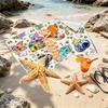Custom Name Personalized Dandy's World Print Beach Towel, for Trip Camping Beach Party Home Decor, Birthday Gift for Family & Friends