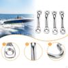 4Pcs 5mm Deck Loop Eye Straps Marine Accessories Portable Durability Direct Replaces Sturdy