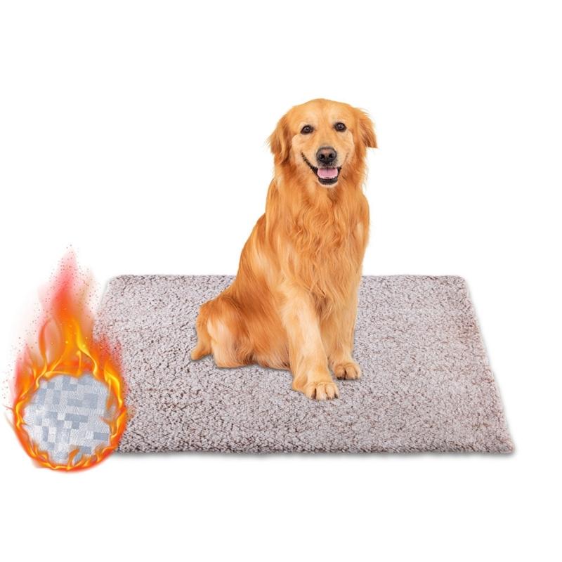 Washable Warming Pad For Pet with Removable Inner Layer NonSlip Bottom Comfortable Auto Heating Mat For Cold Weather