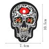 European And American Locomotive Punk Style Cloth Sticker Skull Ghost Head Shoes And Hats Bag Clothing Accessories Handmade Diy Embroidery Patch