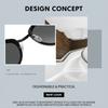 Cat Eye Polarized Sunglasses For Men Women, Uv400 Protection Tac Lens Trendy Metal Frame Sun Glasses For Driving Travel Style