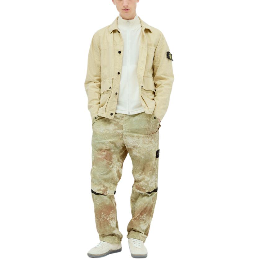 Stone Island Compass-badge shirt jacket 801542330-V0091
