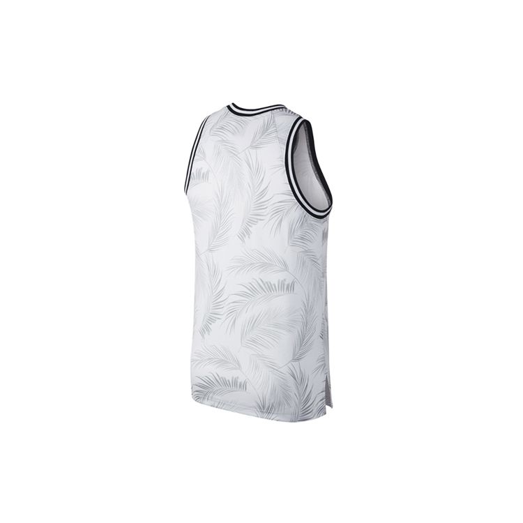 Nike Dri-Fit Dna Feather Print Breathable Basketball Tank Top Men Tops Grey White AJ3537-012