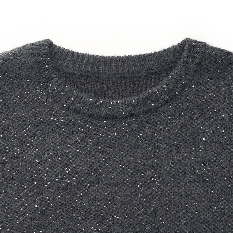 GOELIA Winter Wool Mohair Shimmer Pullover Sweater