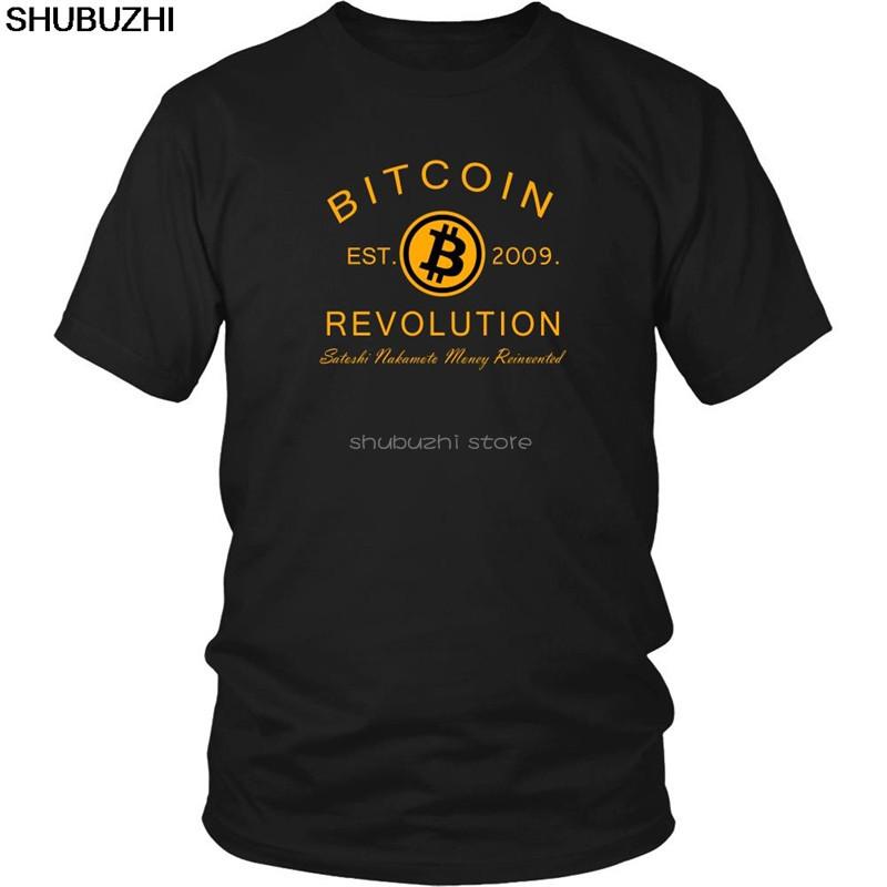 BITCOIN REVOLUTION SHIRT  BITCOIN CRYPTO SHIRT  CRYPTO CURRENCY TSHIRT Cool Casual t shirt men Unisex Fashion tshirt sbz6105 S
