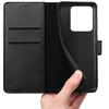 Hülle für Xiaomi Redmi 12C - Wallet Schwarz Klappbar Magnetverschluss Kartenfächer Phonillico®