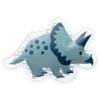 Skater Ice Pack Beads Dinosaur Tricera Diameter 10cm CLB1-A