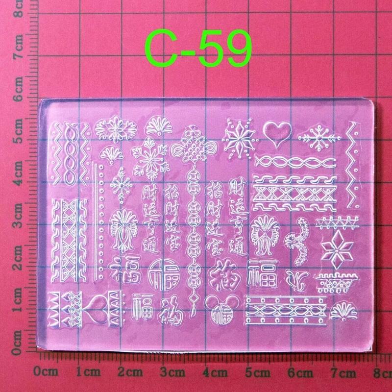 Silicone Nail Art Handicrafts Moulds DIY Nail Tools Accessories Nail Carving Molds Silicone Material for Nail Decoration