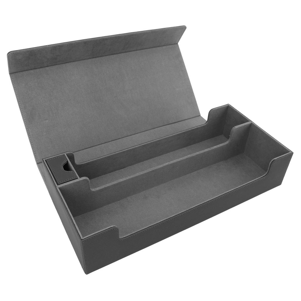 Caixa de Armazenamento de Cartas Couro PU Fecho Magnético Estojo para Deck de Cartas com Gaveta para Mais de 550 Cartas de Jogo