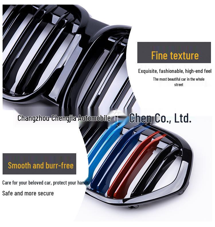 Kompatibel BMW Neuer X1 F48 Doppellinien-Dreifarben-Nierengrill Frontlufteinlass-Modifikationsgitter