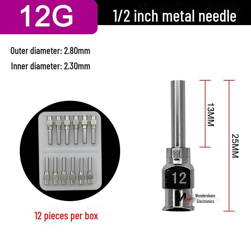 Stainless Steel Needle Tip Dispensing Machine with Bayonet Metal Tip for Potting and Drip Applications