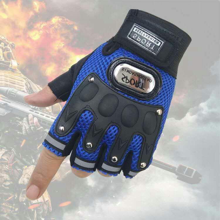 Tactical Breathable Half-Finger Motorcycle Riding Gloves for Men