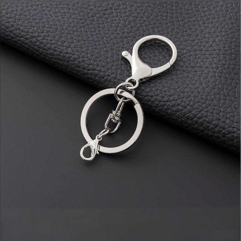 10Pcs Heavy Duty Metal Keychain Lobster Claw Swivel Clips with Key Ring for Purse Strap Attachment