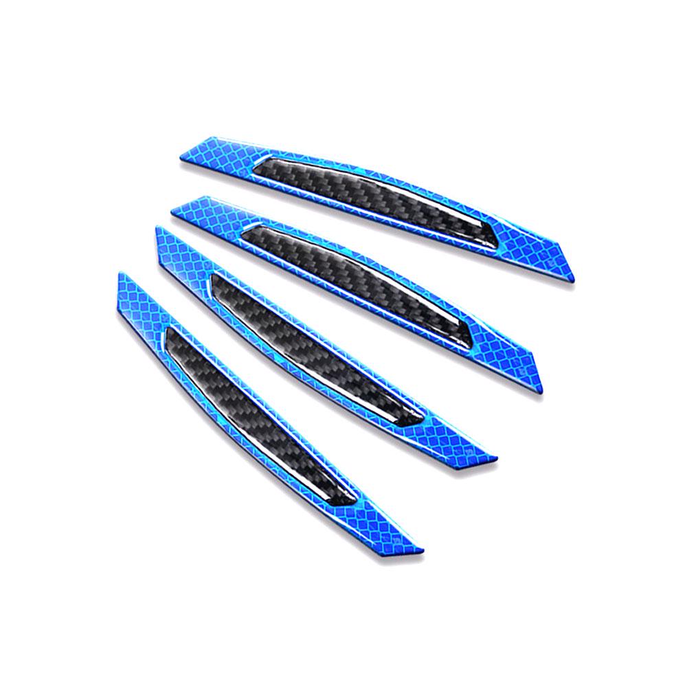 4Pcs/Set Reflective Warning Door Side Edge Protection Anti-Scratch Protector Glue Sticker For Auto Car