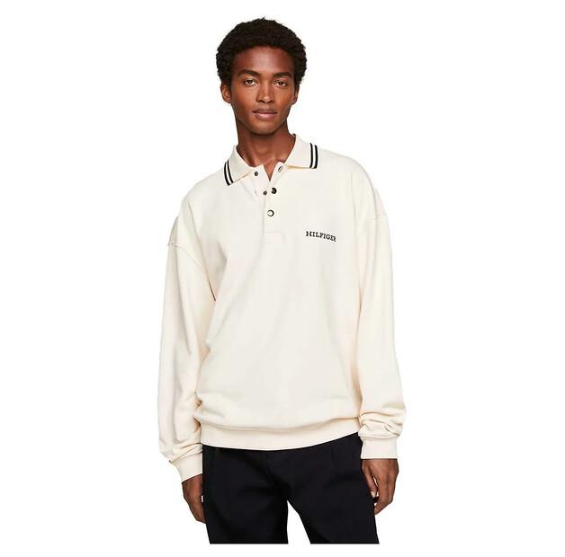 

Tommy Hilfiger Monotype Embro Rugby поло с длинными рукавами XL