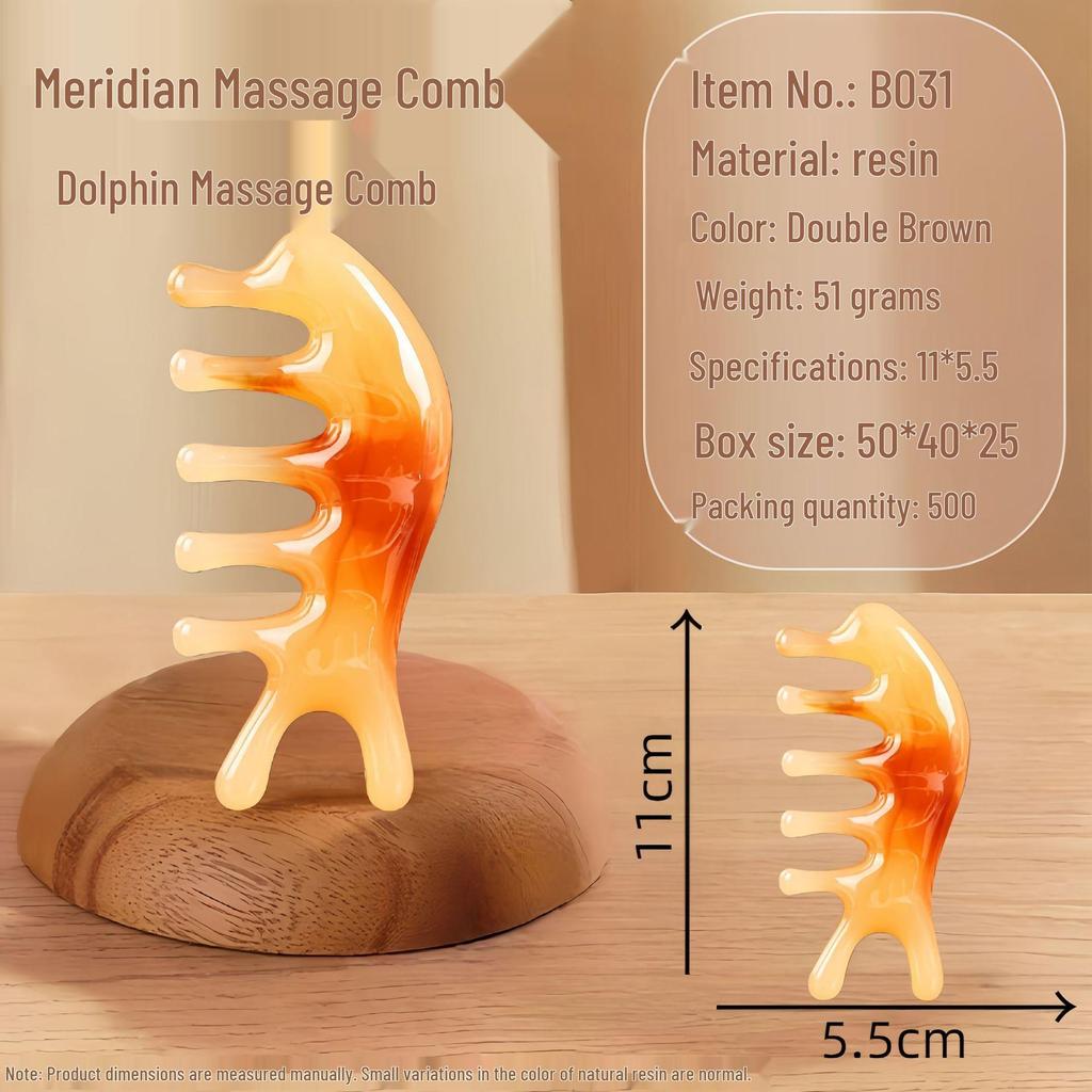 Sandalwood Air Cushion Massage Comb for Home Use - Fluffy Top, Large Board Design