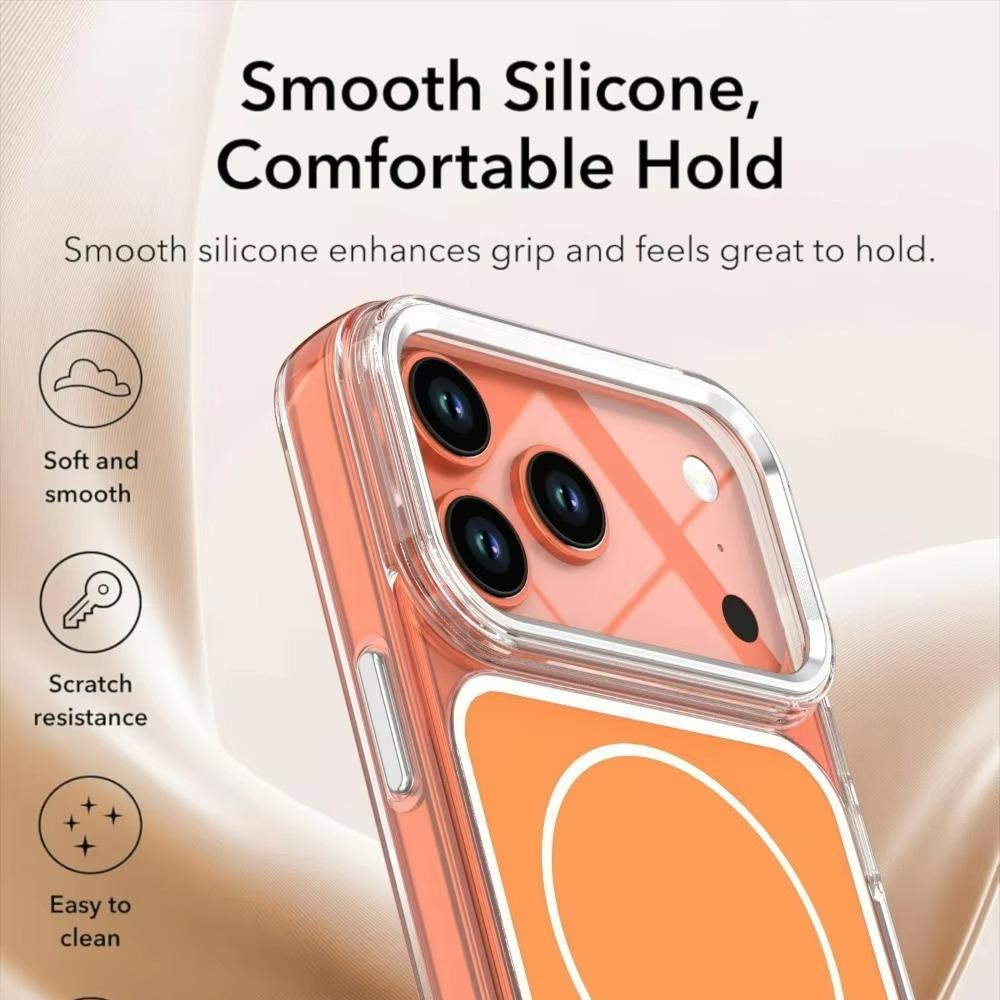 Magnetische Lade Stoßdämpfende Hülle Für iPhone 17 Pro Max Air 16 15 14 Plus 13 12 Weiches Silikon Anti-Schock Klarer Rahmen Schale