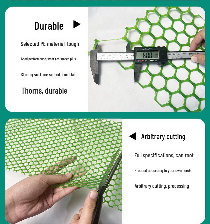 Dickes grünes Plastiknetzzuchtnetz für Geflügel und Bienen