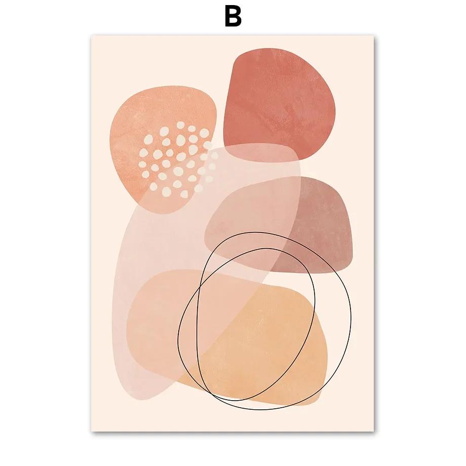 Wüstenlandschaft Boho Minimalistisch Blatt Wandkunst Leinwandmalerei Nordisches Poster und Drucke Wandbilder für Wohnzimmer Heimdekor