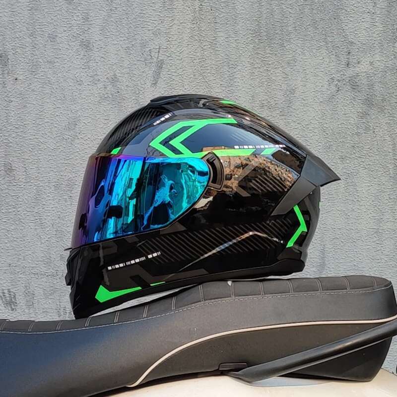 Professional Racing Dual Lens Safety Helmet, Off-road Motorcycle Full Face Protector, Approved by DOT