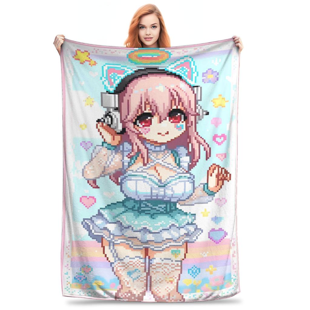 Japanese Sonico Blanket Quality Super Soft  Throw Blanket Winter Child Bedroom Fashion Bedspread