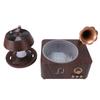 Rotating Water Droplet Aromatherapy Diffuser Bluetooth Vintage Raindrop Humidifier with White Noise Remote Control for