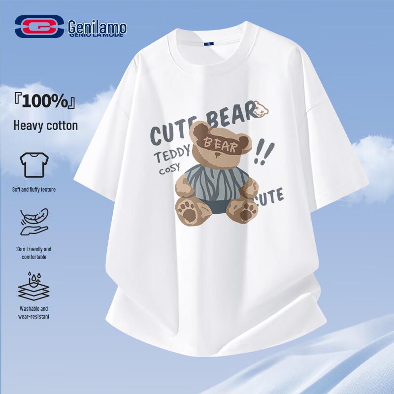 GENIOLAMODE Men's Cotton Graphic T-Shirt