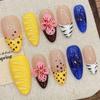 10pcs Hand Painted Gel Press Nails Beautiful Luxury Customized Design Handmade Press On Nails