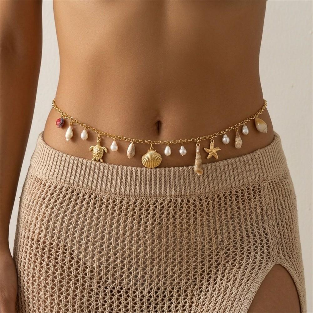 Starfish Belly Chain Seashell Waistband New Body Chain Women