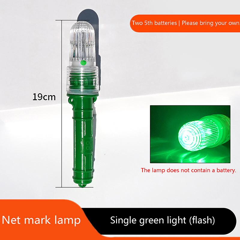 1 Stück Angellicht Doppel-Dreifachblitz Einfarbiges Leuchtfeuerlampe Zubehörlampe Pose Köderlicht Lampe Angelindikator