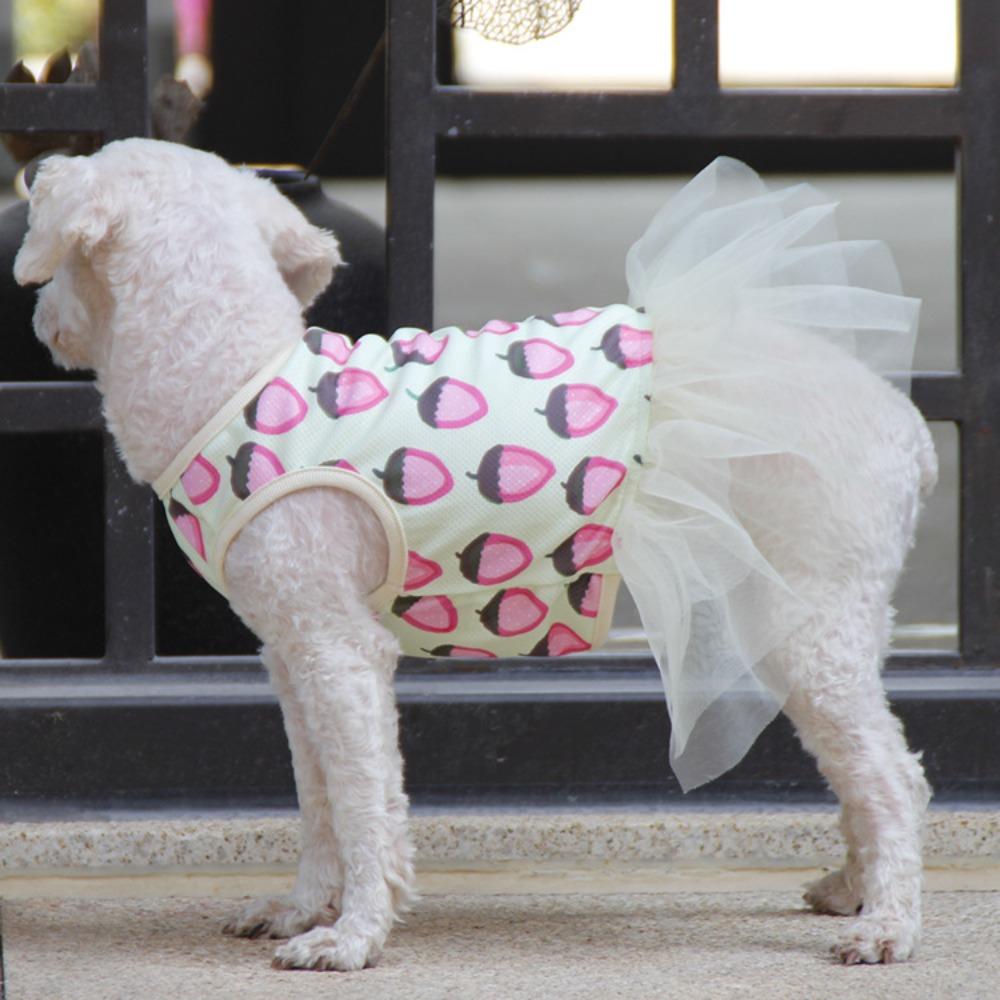 Summer Thin Pet Clothes Tucker Skirt Bigbear Teddy Puppy Dress Dog Princess Dress Small Dog